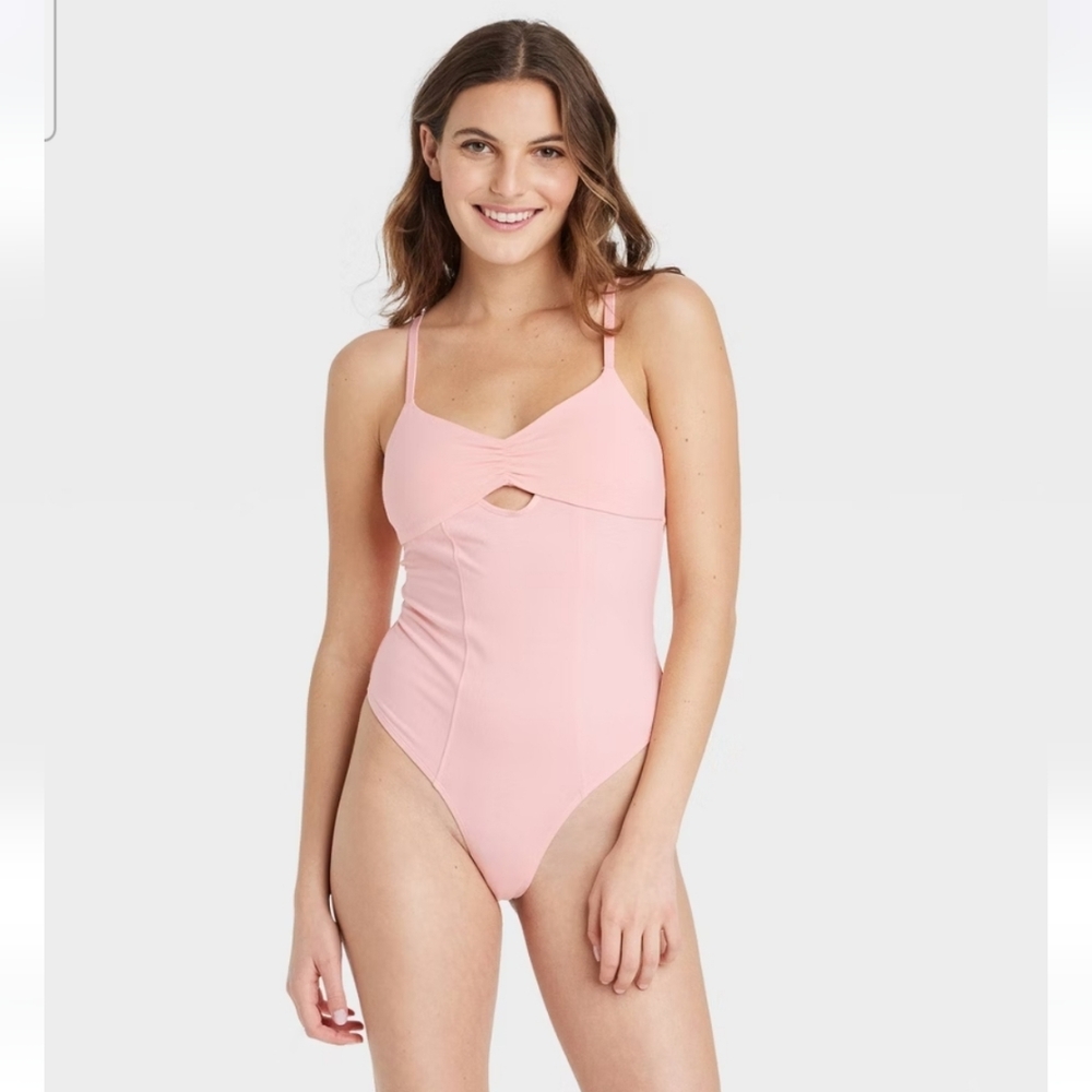 Women's Balletcore Bodysuit - Colsie Pink XL